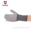 Construcción de guantes industriales hespax anti -cortado nitrilo